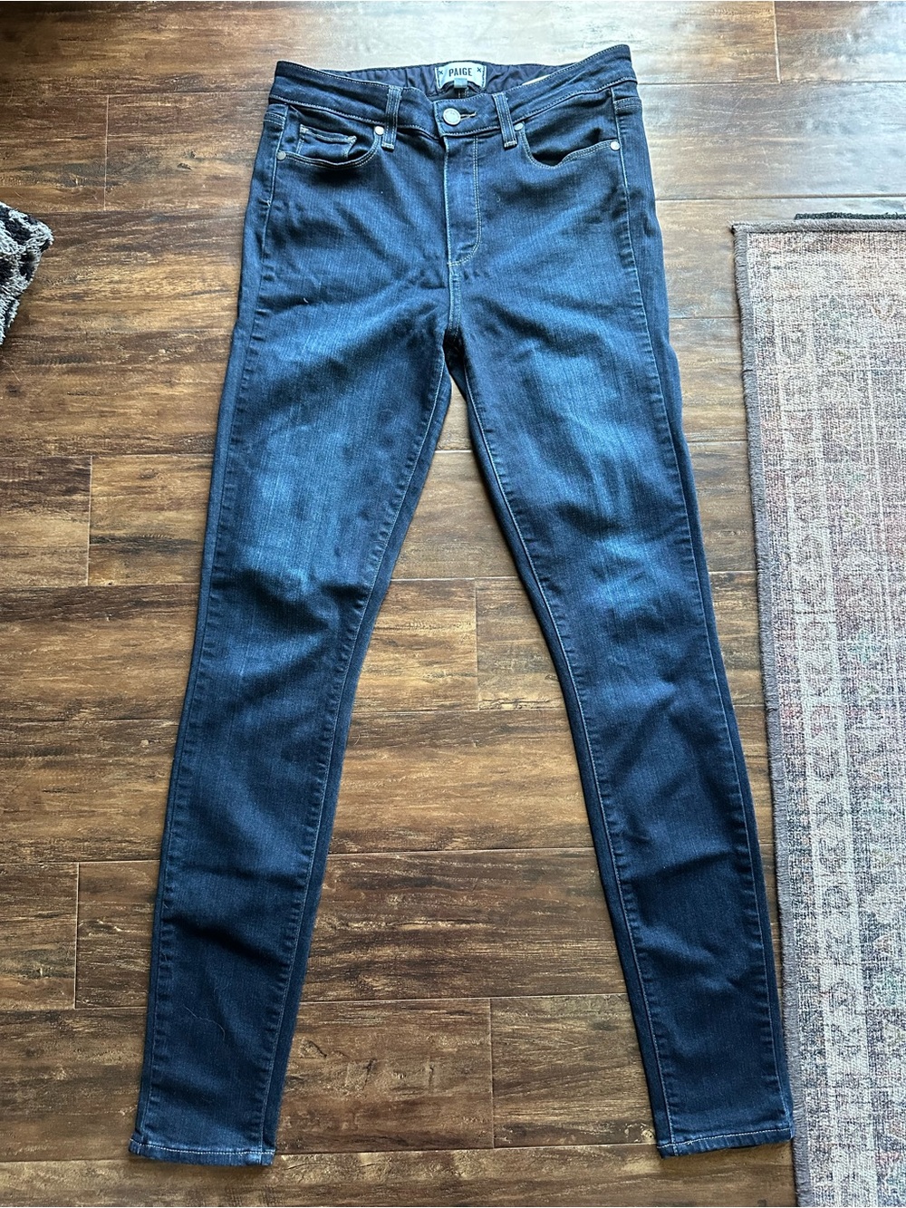 Paige Women's Dark Blue Skinny Jeans